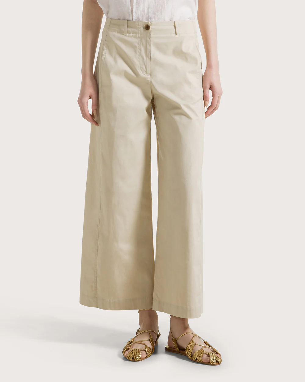 Pantalone gabardine cotone basic stretch