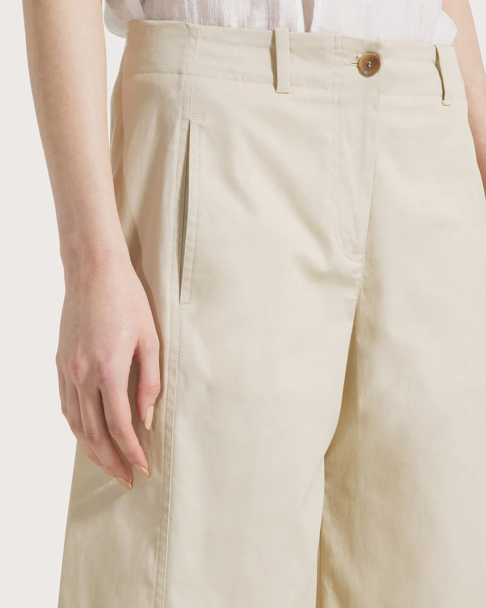Pantalone gabardine cotone basic stretch