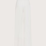 Pantalone cady crepe viscosa unito stretch retro