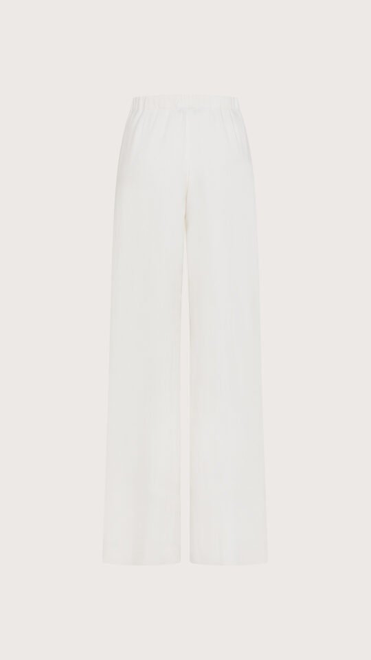 Pantalone cady crepe viscosa unito stretch retro