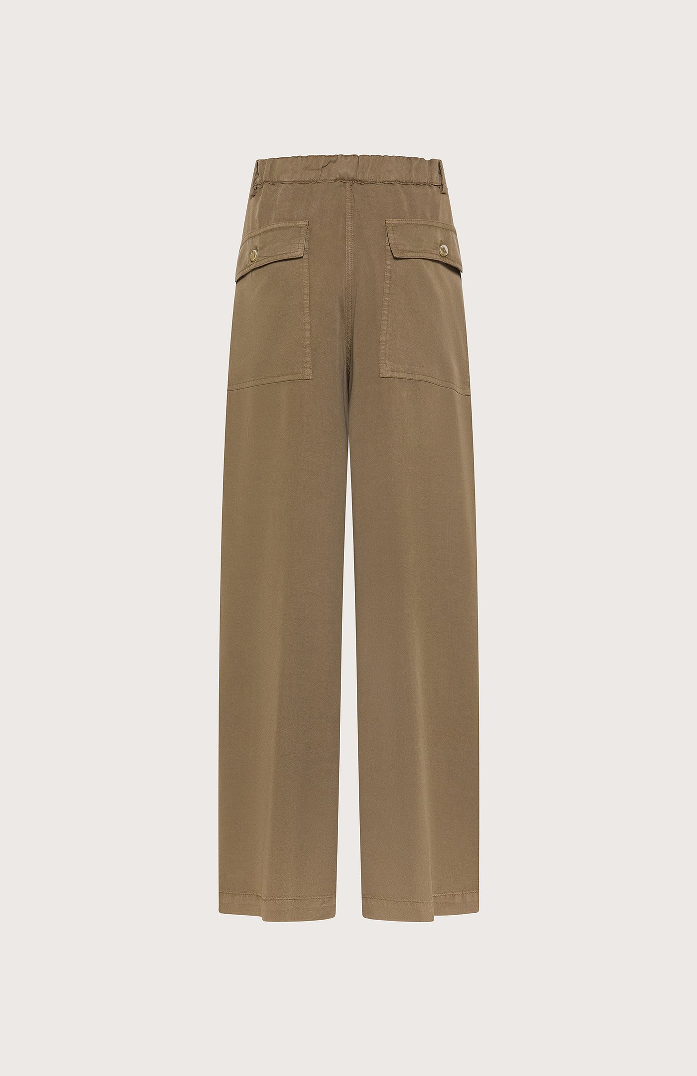 Pantalone donna tela tencel tinto capo retro