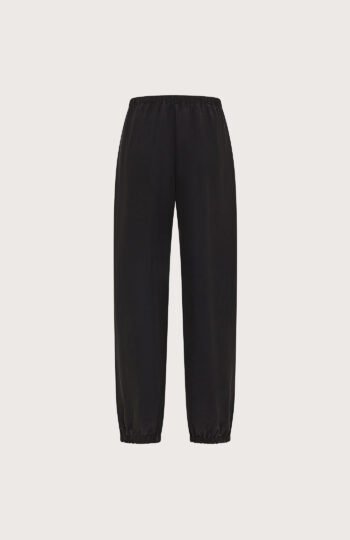 Pantalone unito misto seta sand wash retro