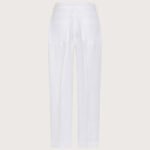 Pantalone donna misto lino spiegazzato retro