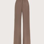 Pantalone cady leggero in crêpe di viscosa retro