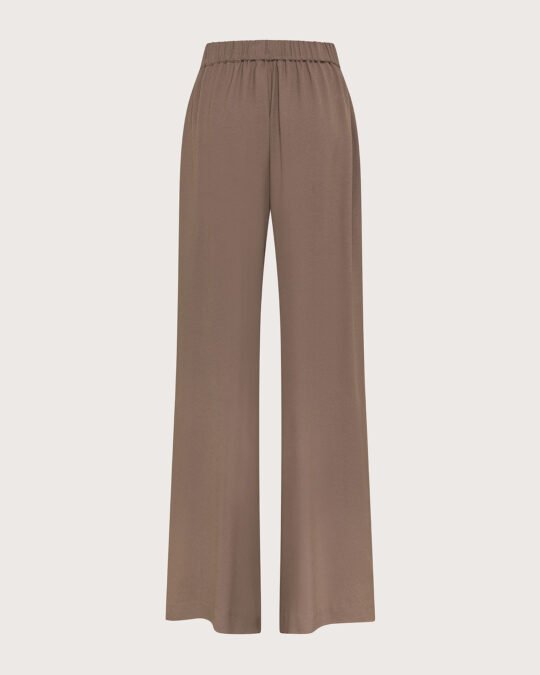Pantalone cady leggero in crêpe di viscosa retro