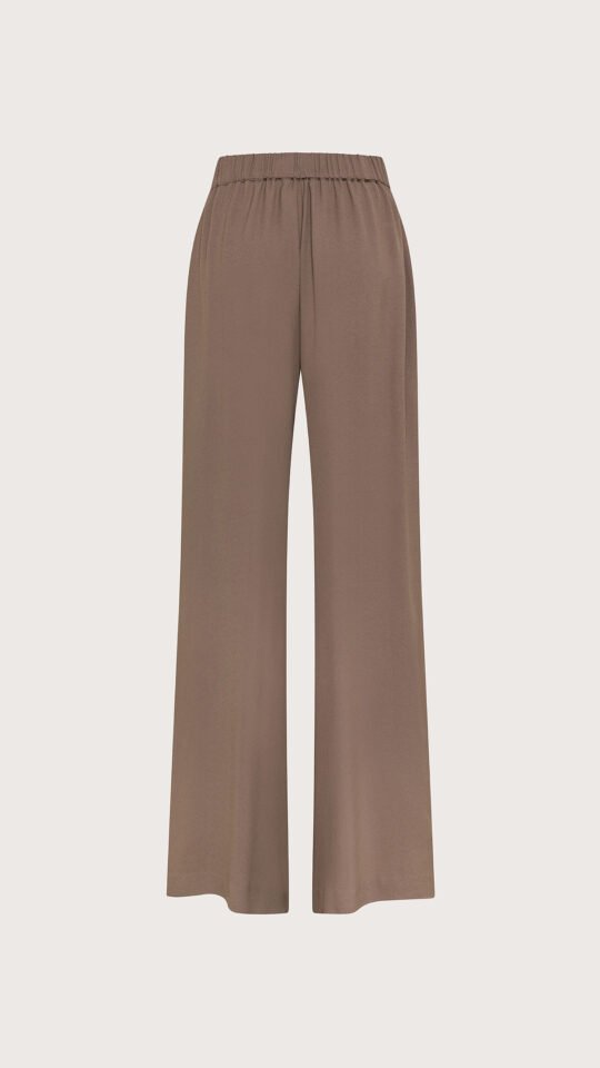 Pantalone cady leggero in crêpe di viscosa retro