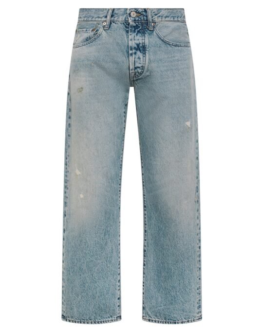 Pantalone uomo Cycle legend regular 90's fit straight ankle leg light blue wash repaired with dirty spots