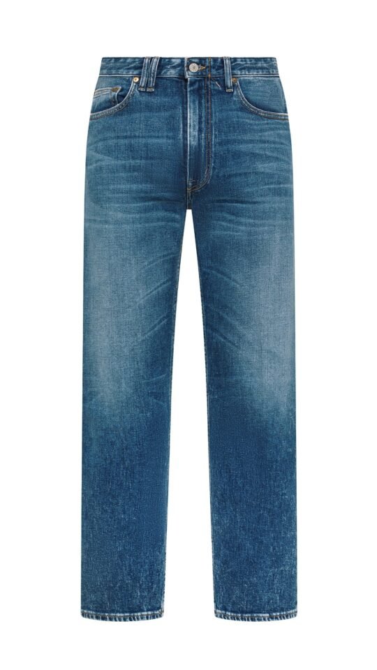 Pantalone uomo blu Cycle wise comfort regular fit straight ankle leg antique vintage