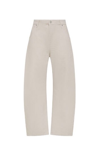 pantalone donna beige Cycle aida crop super fitted low waist cropped curve leg direct dyed