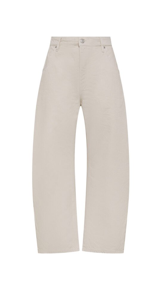 pantalone donna beige Cycle aida crop super fitted low waist cropped curve leg direct dyed