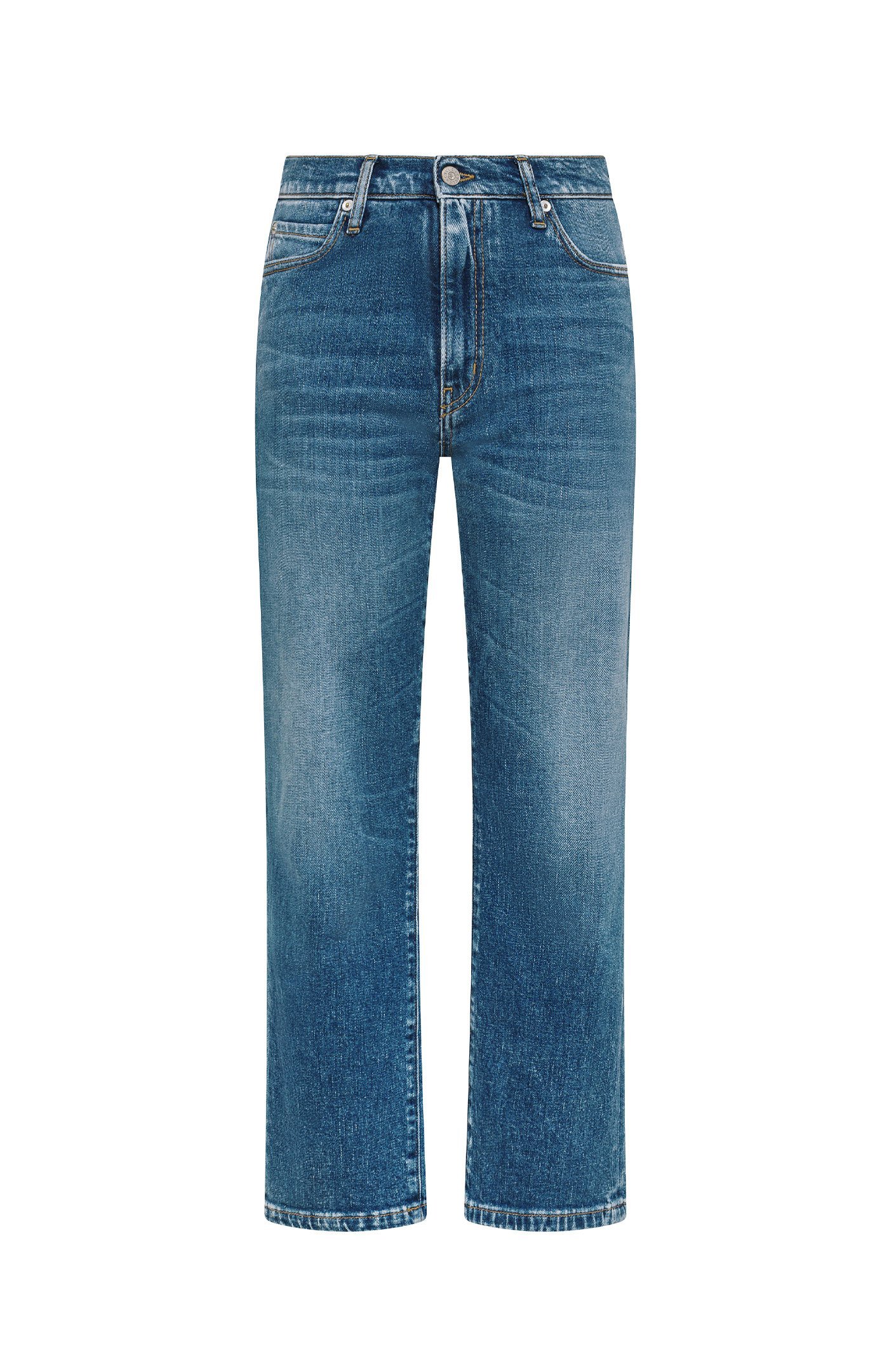 Pantalone donna blu Cycle francy slim fit straight leg antique vintage