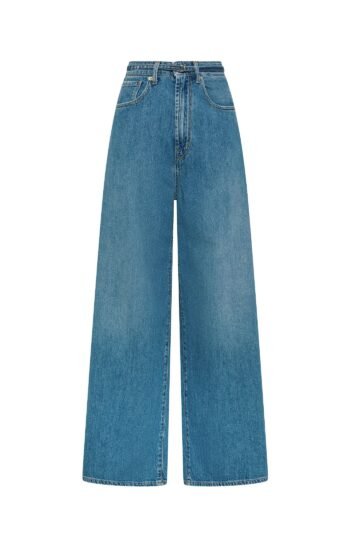 Pantalone donna wide leg Cycle big low mid rise super wide leg mid tone natural vintage