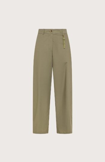 Pantalone donna salvia Seventy popeline stretch unito