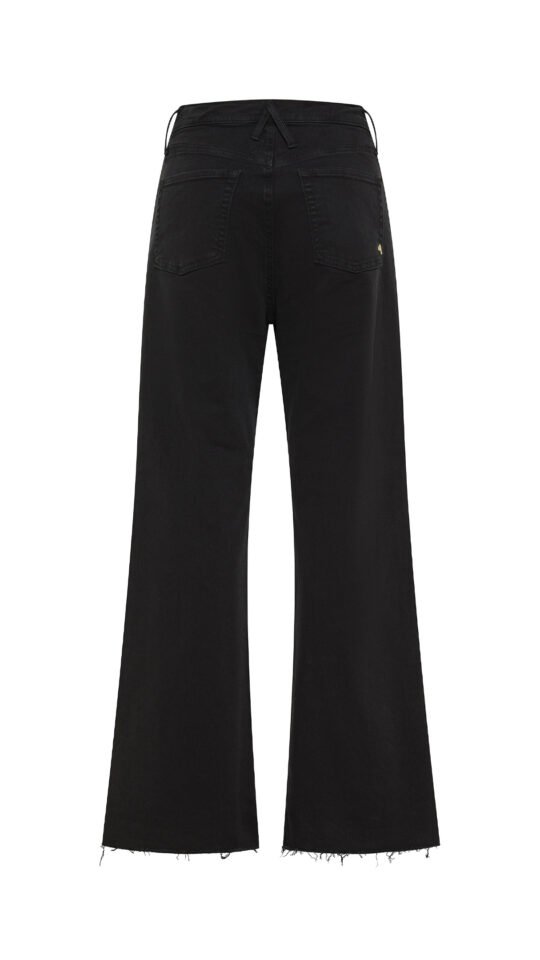 retro del pantalone donna luna mid rise flared reactive dyed row edge