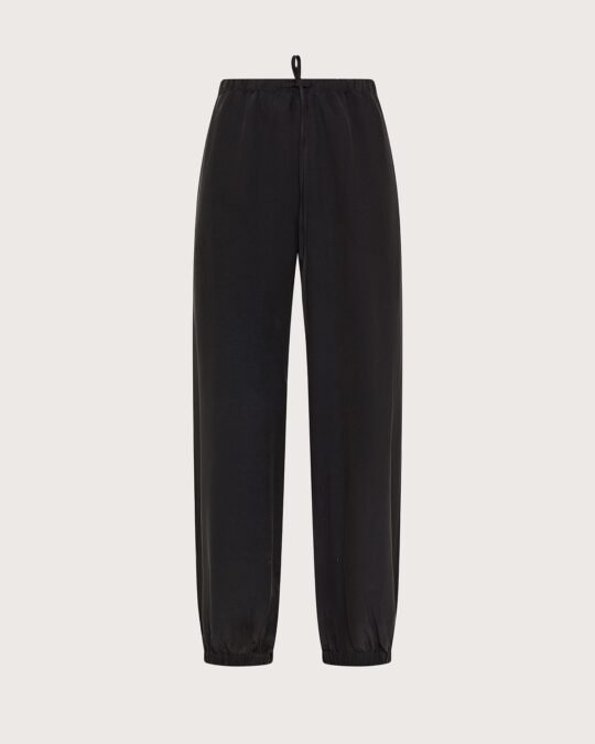 pantalone unito misto seta sand wash colore nero taglia 38 donna Seventy