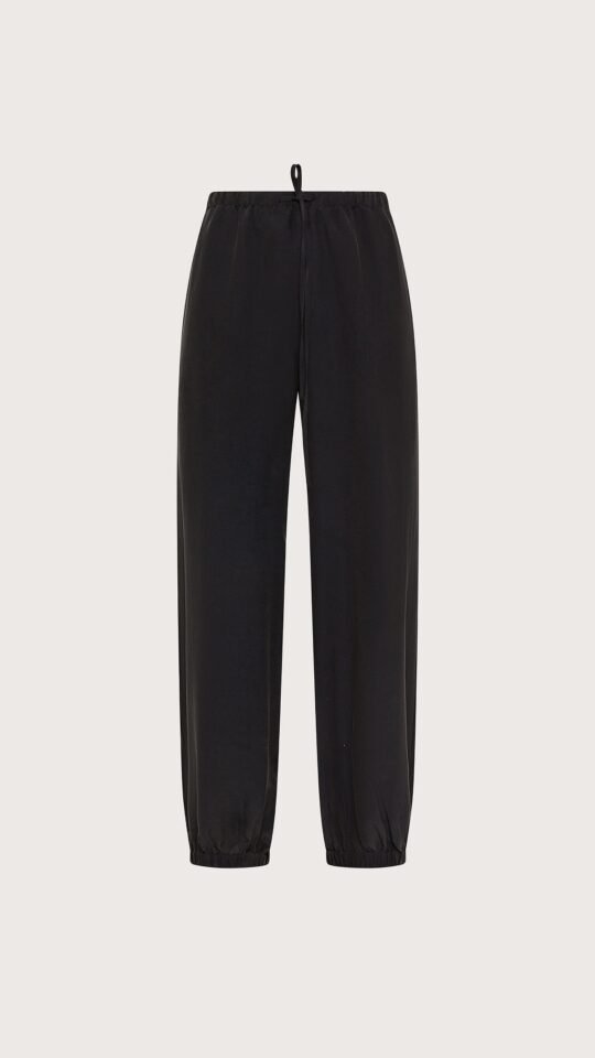 pantalone unito misto seta sand wash colore nero taglia 38 donna Seventy
