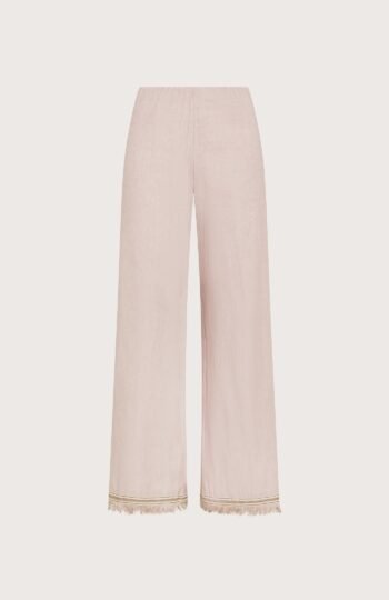 pantalone donna lino cotone stretch effetto vintage colore rosa taglia 38 Seventy