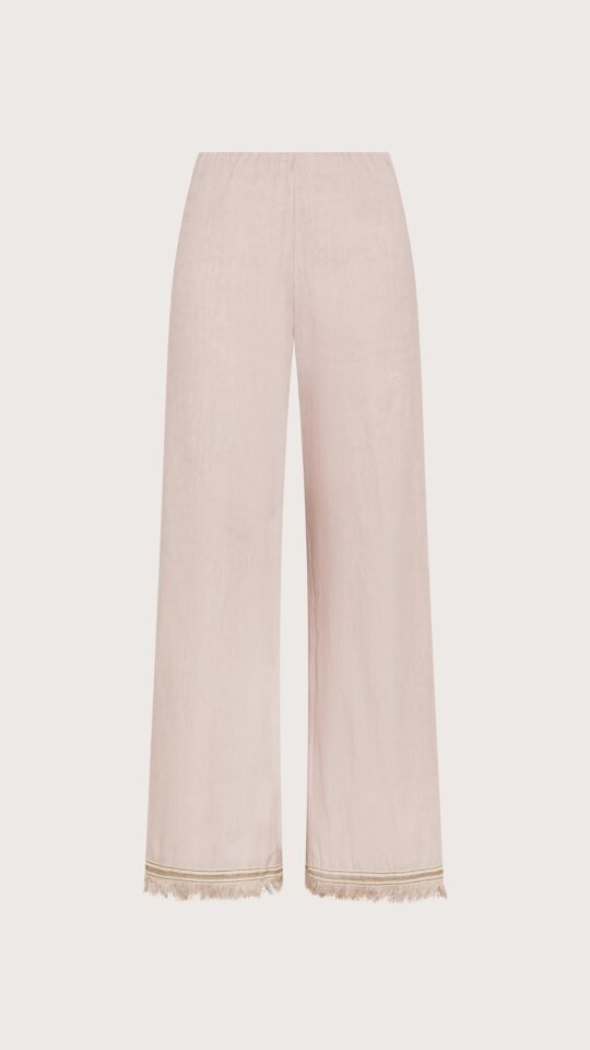 pantalone donna lino cotone stretch effetto vintage colore rosa taglia 38 Seventy