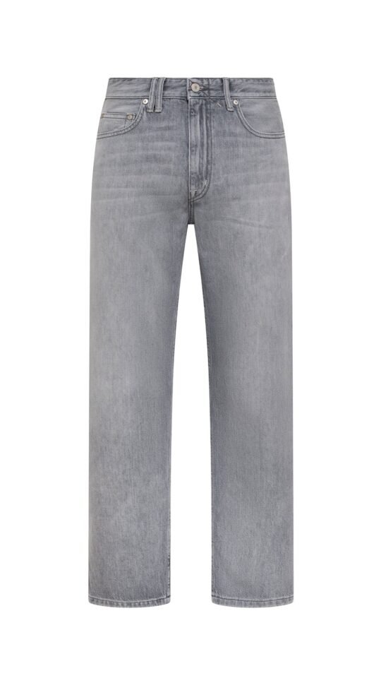 Pantalone uomo grigio Cycle wise regular fit straight ankle leg light bleach broken edge