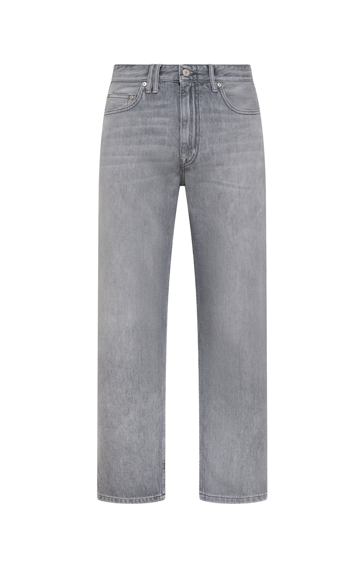 Pantalone uomo grigio Cycle wise regular fit straight ankle leg light bleach broken edge