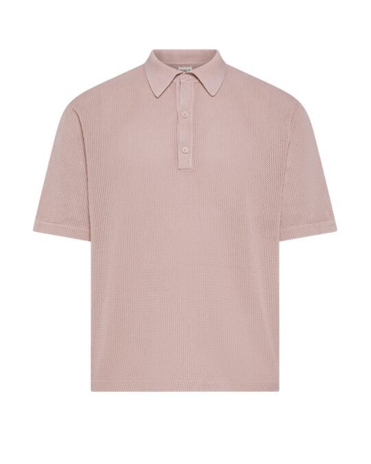 Polo uomo rosa Cycle jimmy polo s/s acid wash