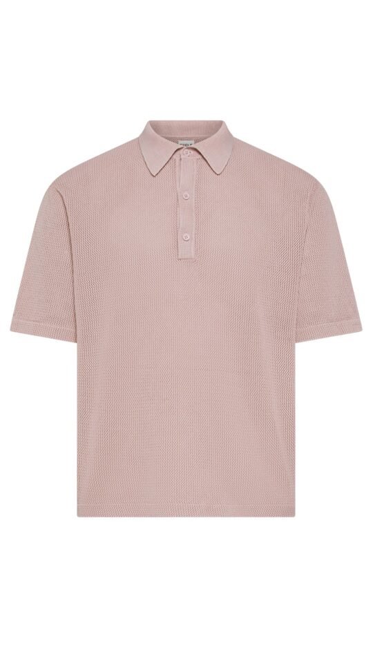 Polo uomo rosa Cycle jimmy polo s/s acid wash