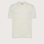 polo uomo m/m aperta microarmatura f.14 traforato f.14 Panna Seventy