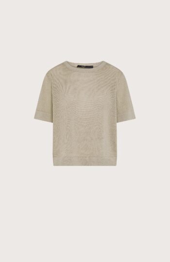 T-shirt donna Seventy lino cotone cordonetto colore verde taglia s