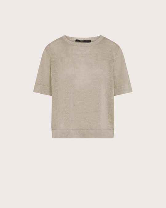 T-shirt donna Seventy lino cotone cordonetto colore verde taglia s