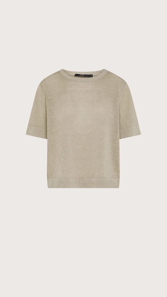 T-shirt donna Seventy lino cotone cordonetto colore verde taglia s