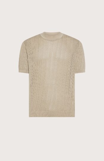 girocollo traforato f.14 T-shirt Uomo Panna Seventy Collezione S/S 2026