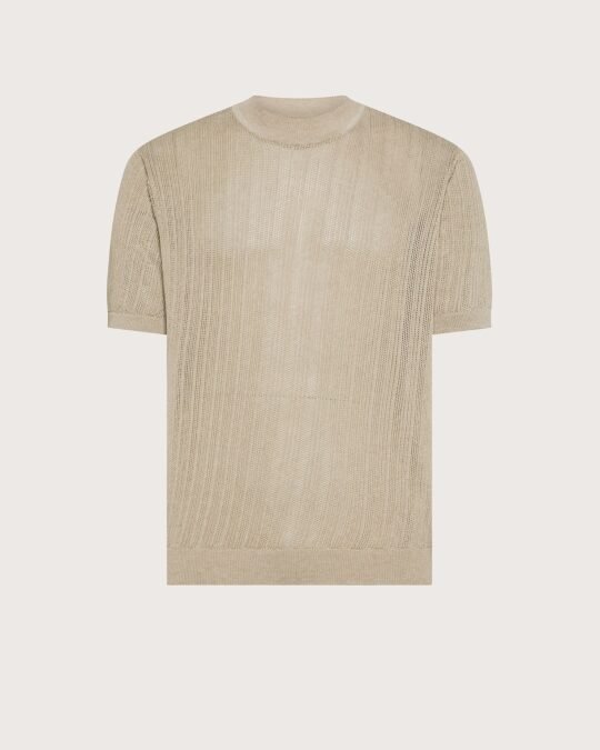 girocollo traforato f.14 T-shirt Uomo Panna Seventy Collezione S/S 2026