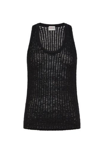 Top donna nero Cycle nia tank top donna