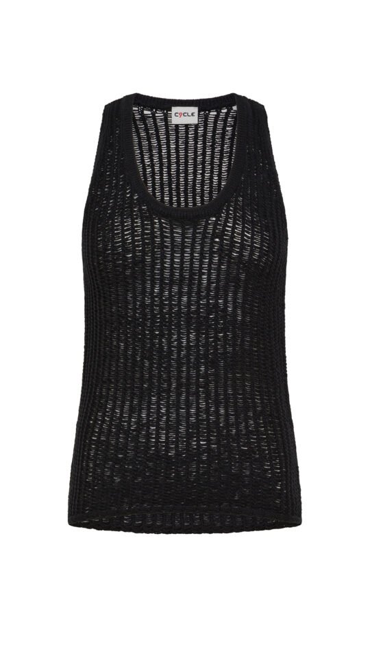 Top donna nero Cycle nia tank top donna