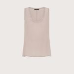 top unito misto seta sand wash colore rosa taglia 38