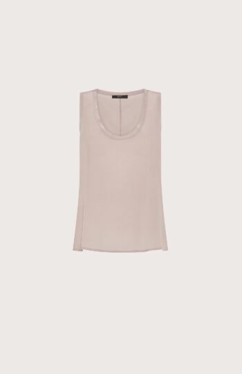 top unito misto seta sand wash colore rosa taglia 38