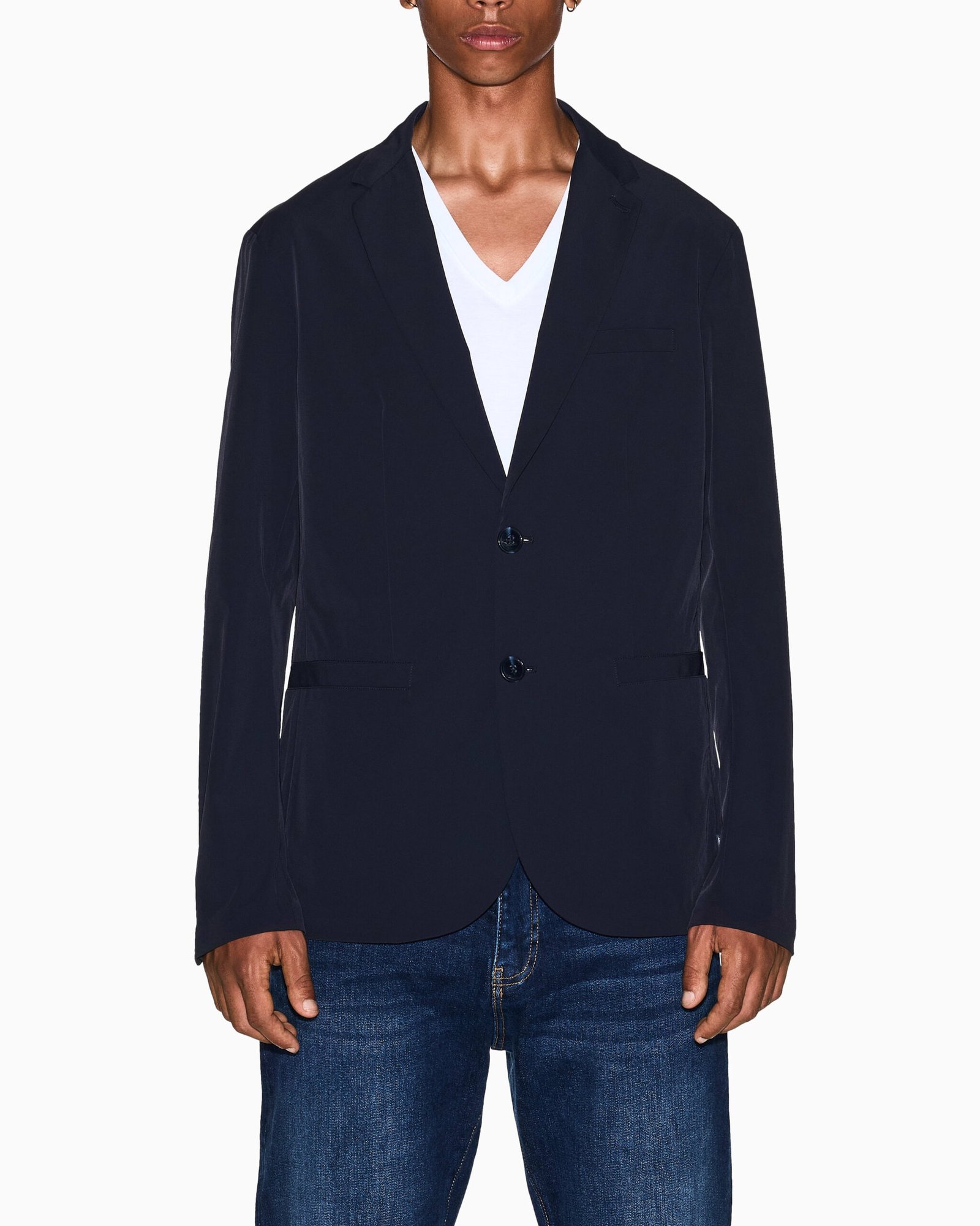 Blazer blu Armani Exchange