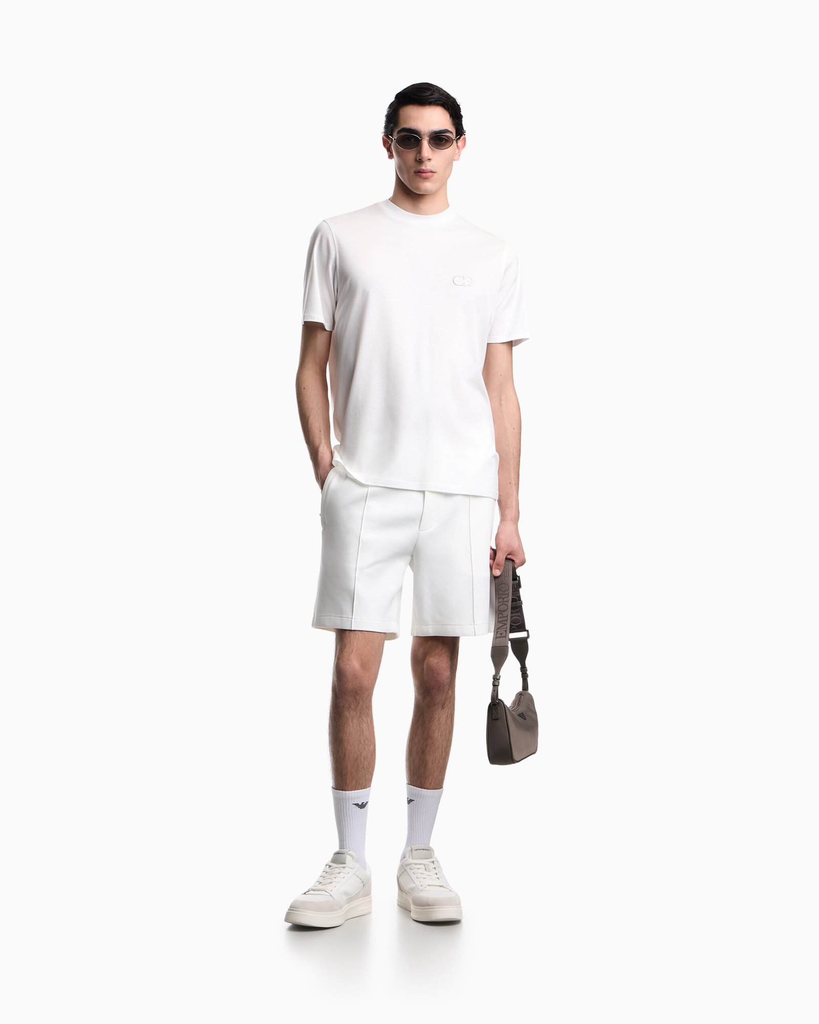 T-shirt uomo basic bianca Emporio Armani