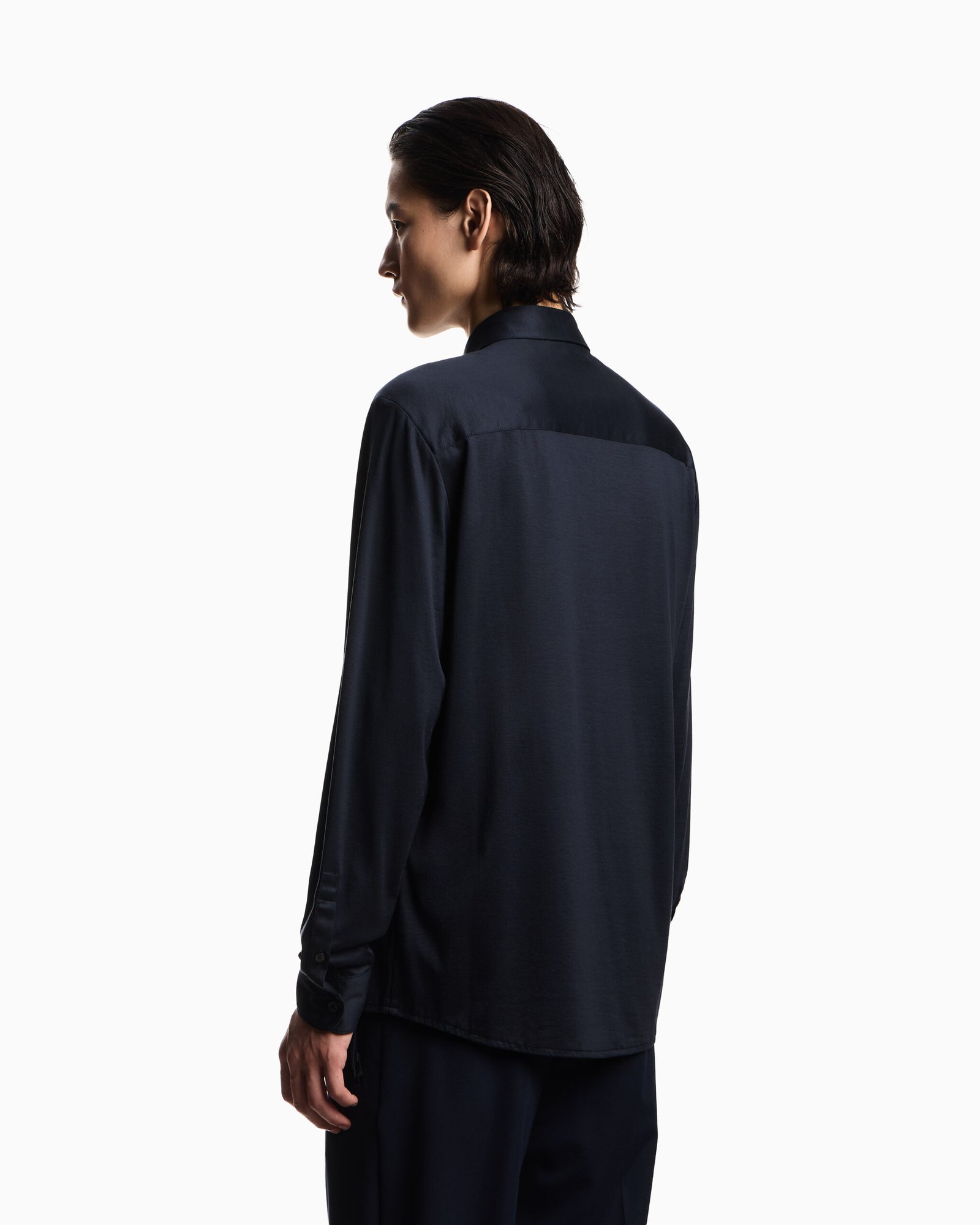 Camicia uomo blu scura Emporio Armani