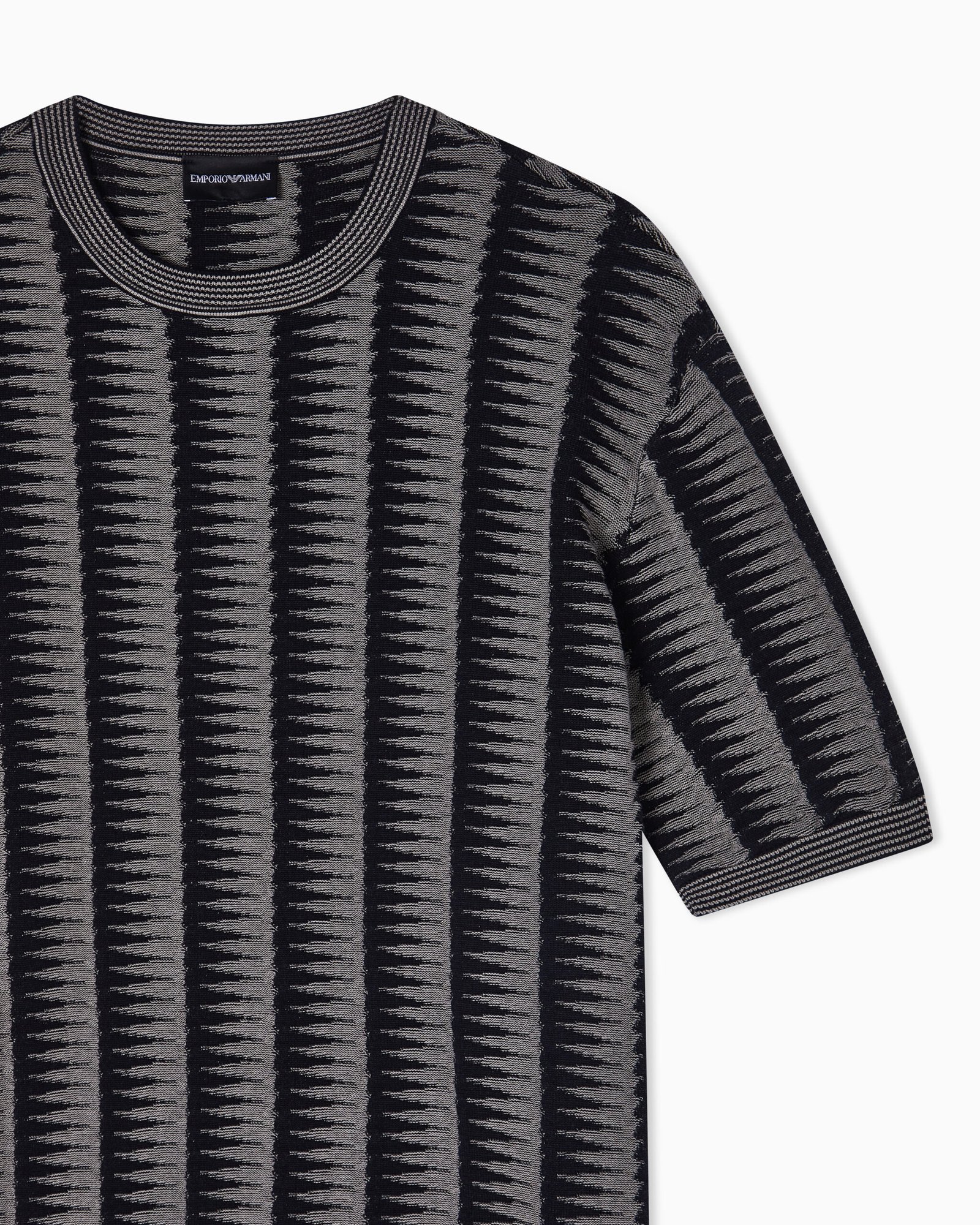 Pullover uomo mezze maniche in cotone Emporio Armani