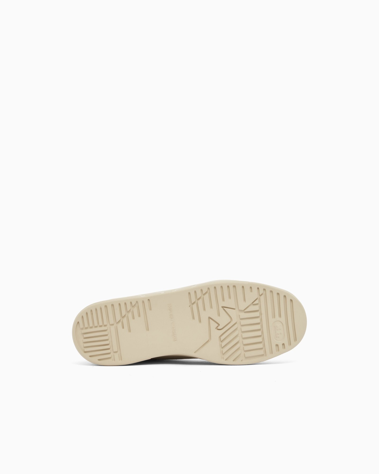 Sneaker uomo beige in pelle Emporio Armani