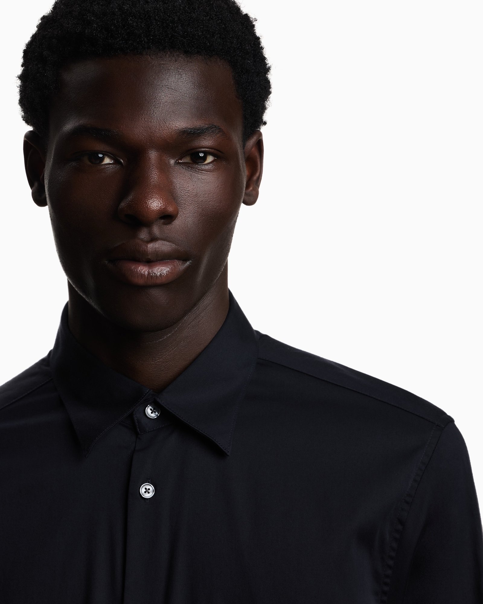 Camicia uomo regular fit in cotone Emporio Armani