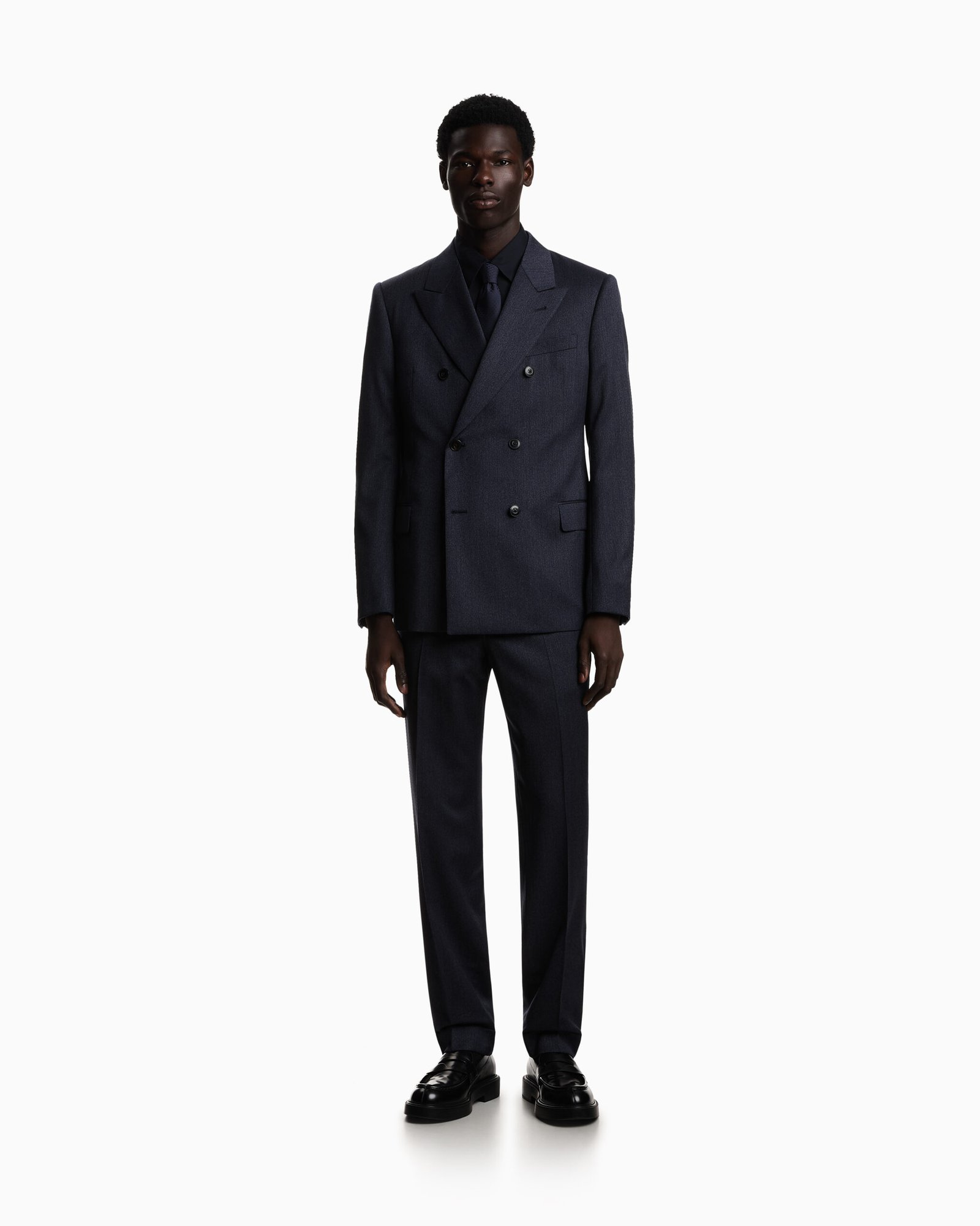 Camicia uomo regular fit in cotone Emporio Armani