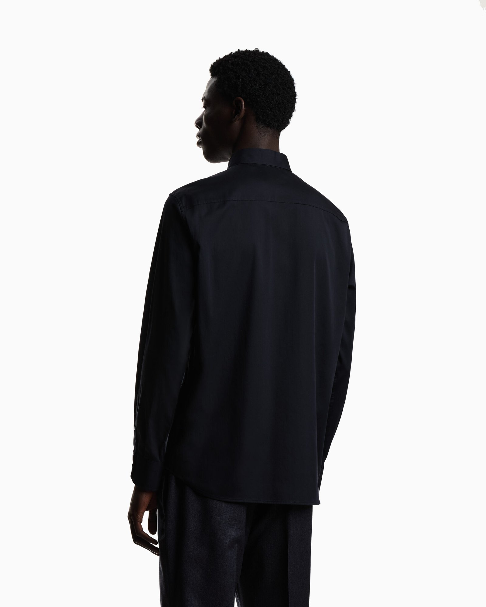 Camicia uomo regular fit in cotone Emporio Armani