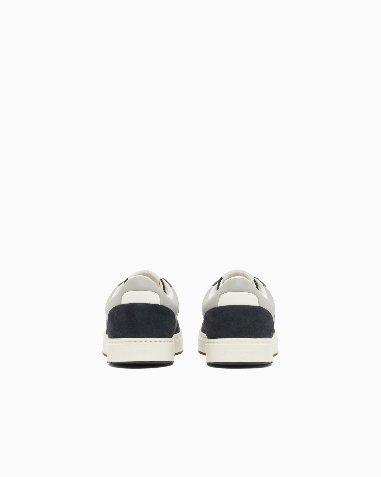 Sneaker uomo bicolor in pelle Emporio Armani
