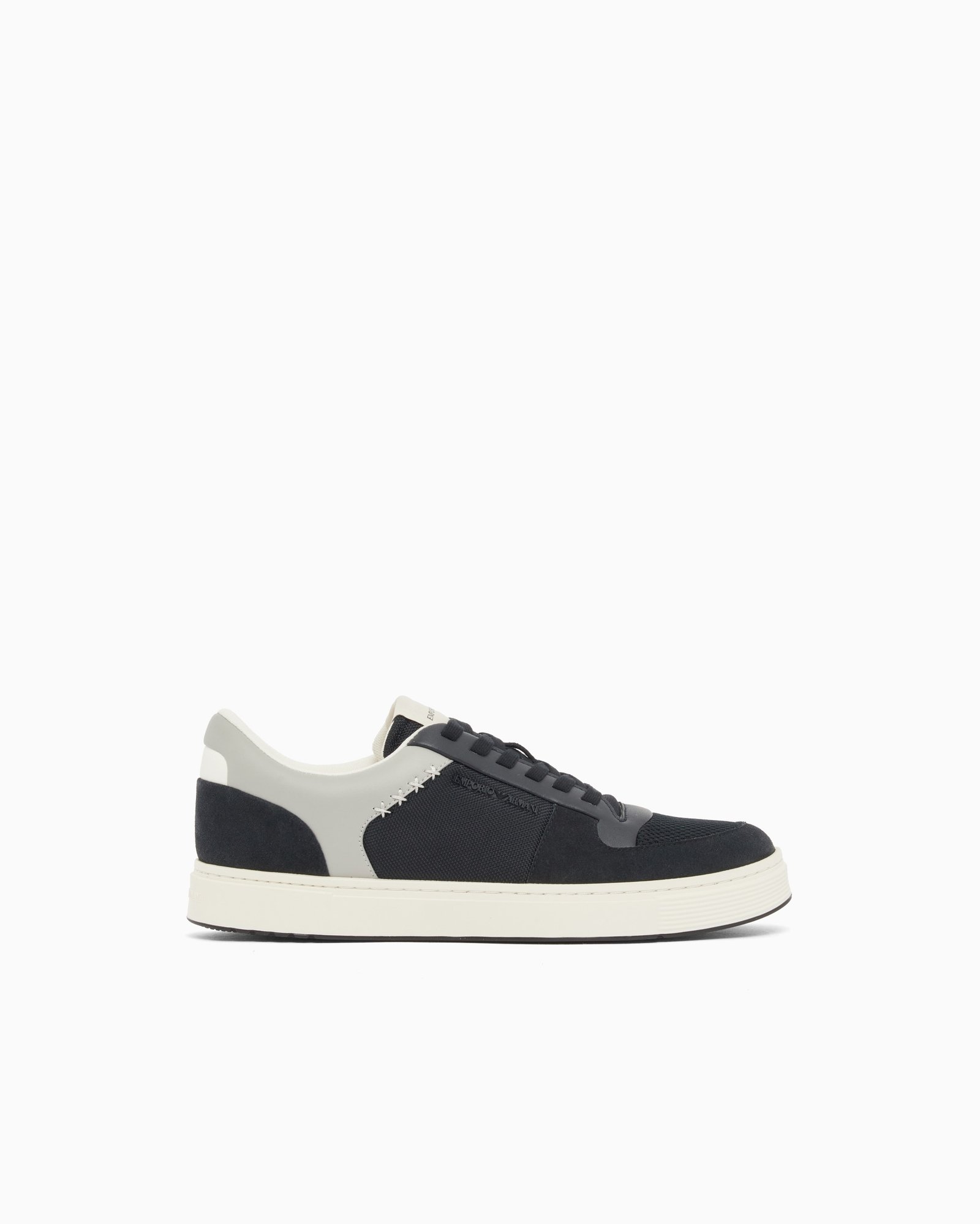 Sneaker uomo bicolor in pelle Emporio Armani