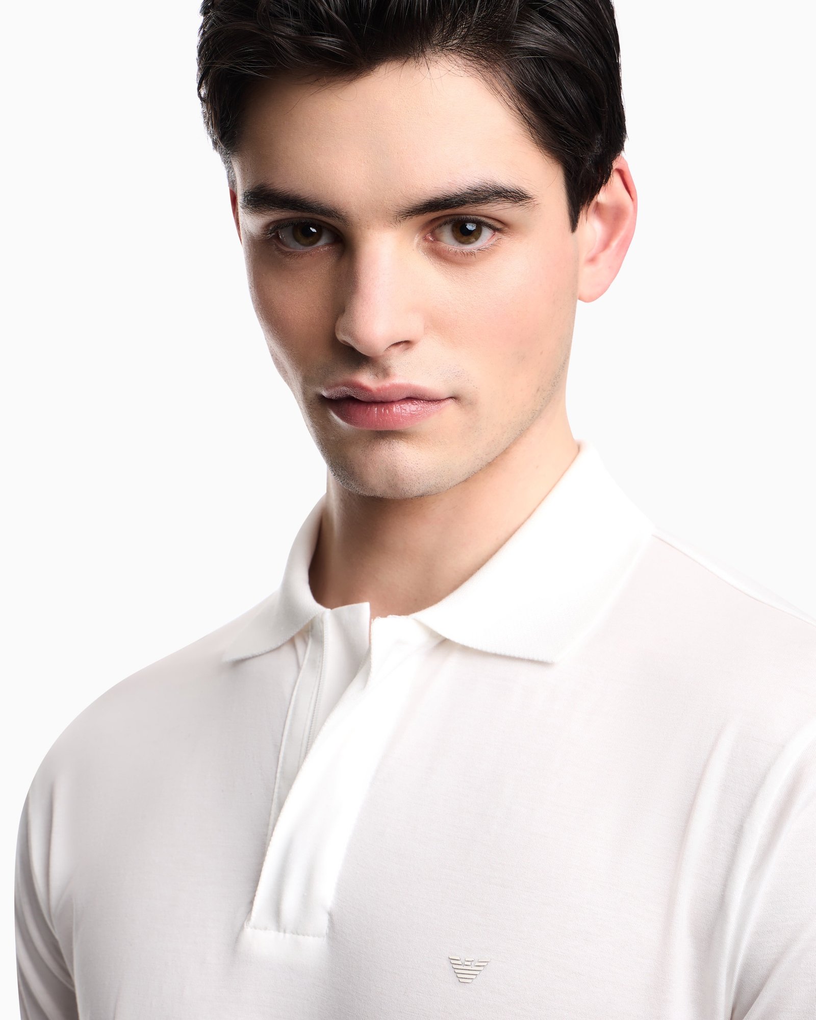 Polo uomo con logo Aquila EA Emporio Armani
