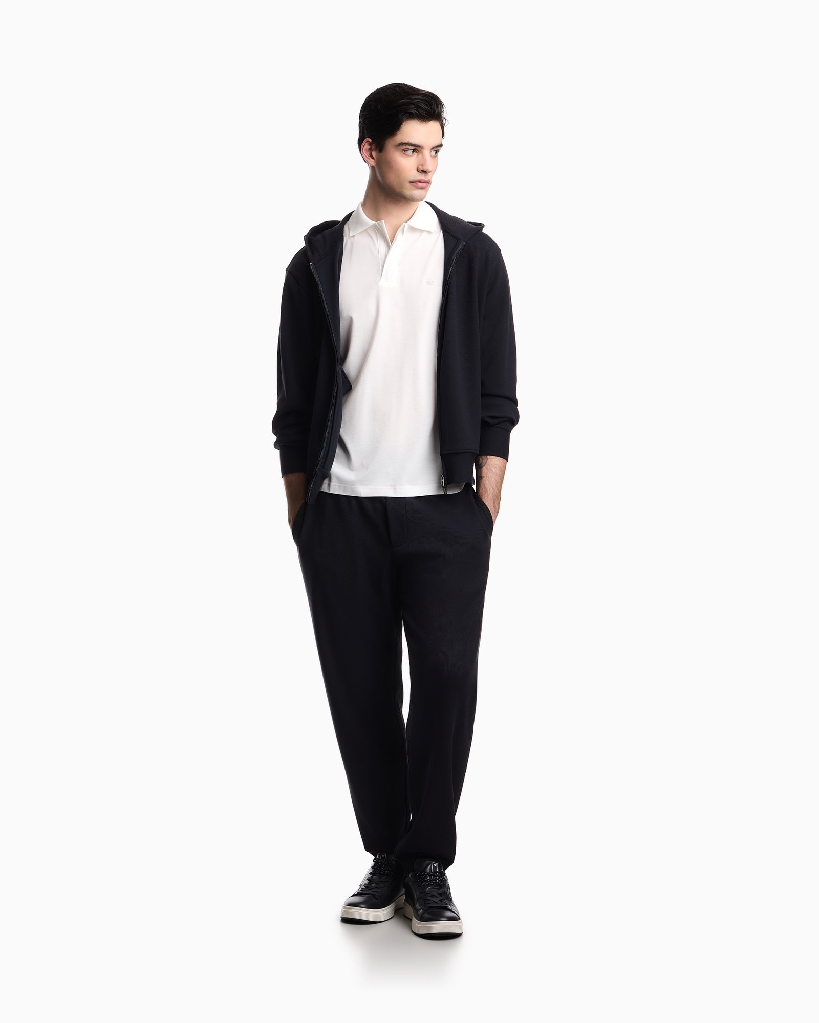 Polo uomo con logo Aquila EA Emporio Armani