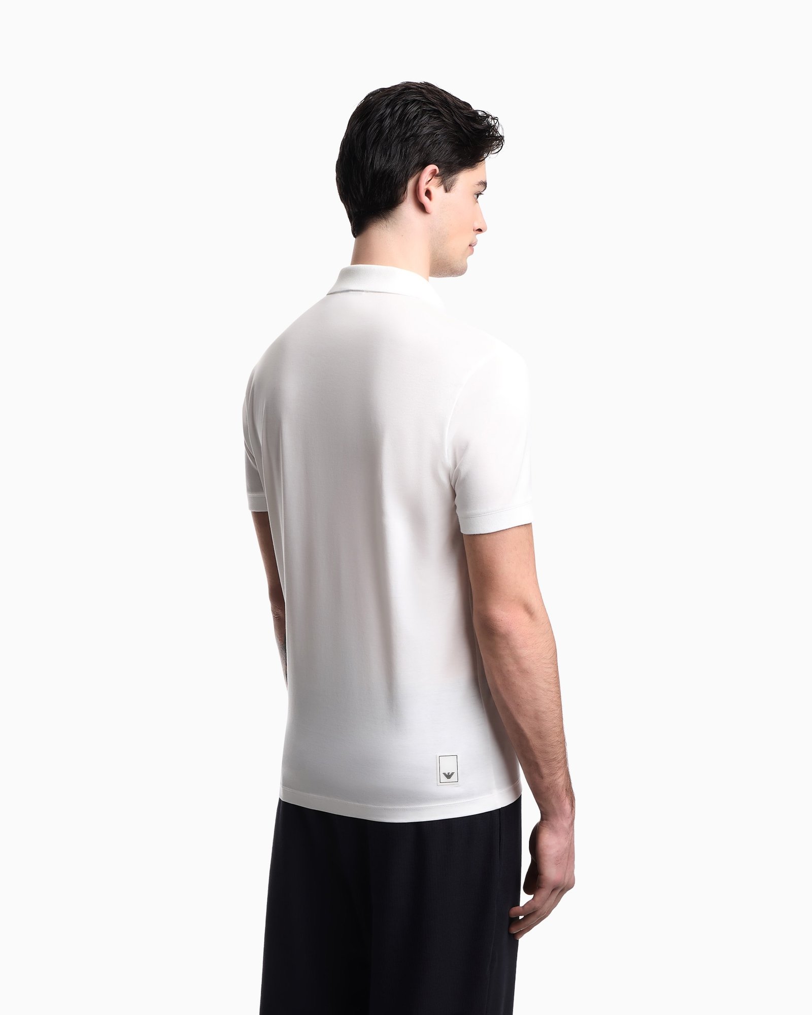 Polo uomo con logo Aquila EA Emporio Armani