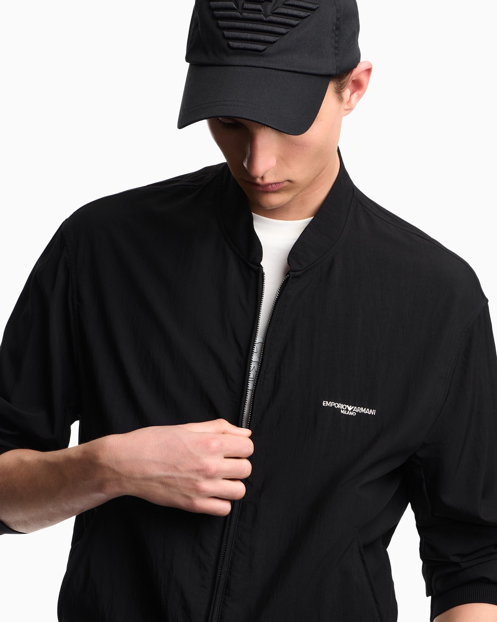 Giubbotto uomo nero Emporio Armani
